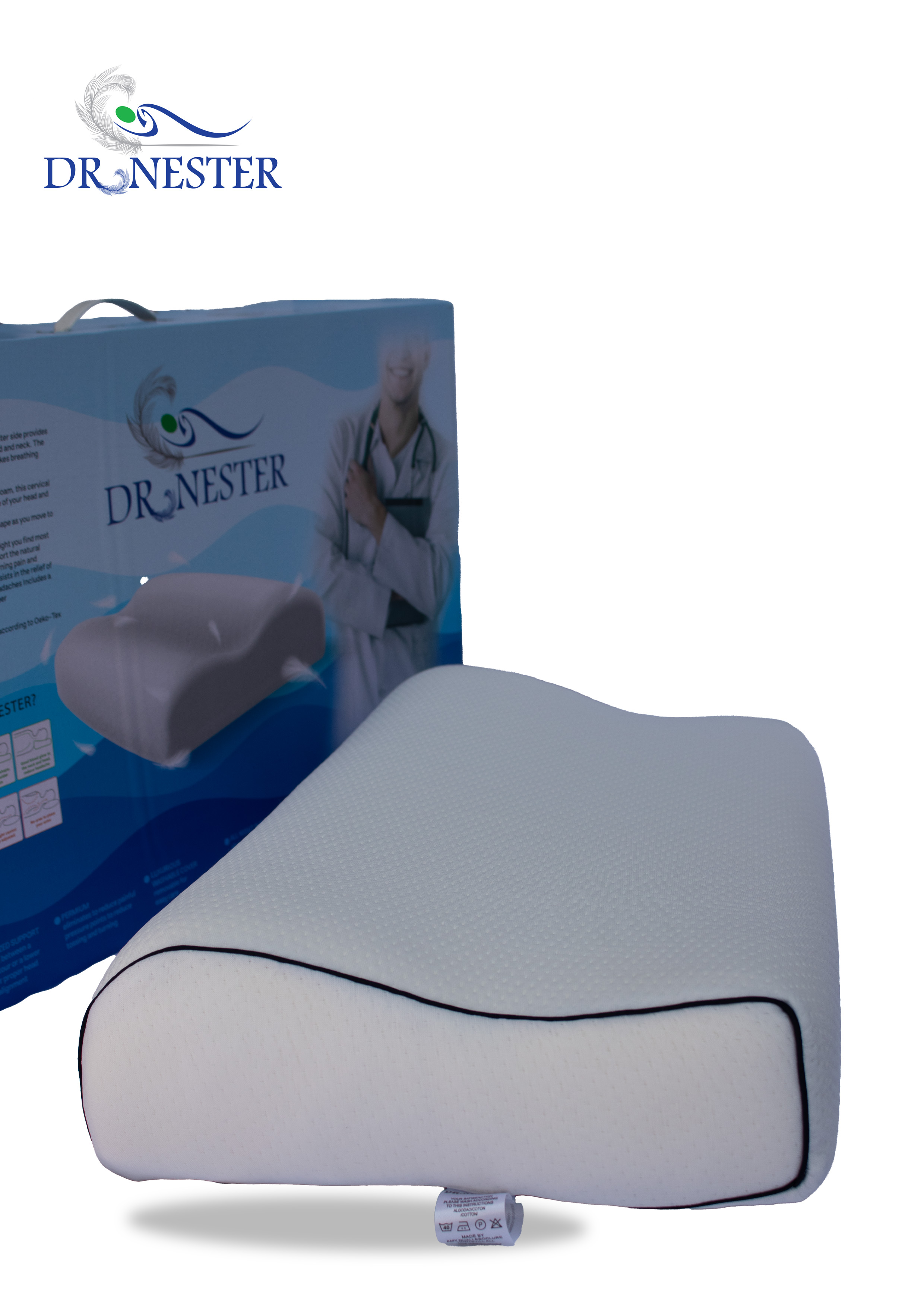 بالشت مموری فوم طرح موج